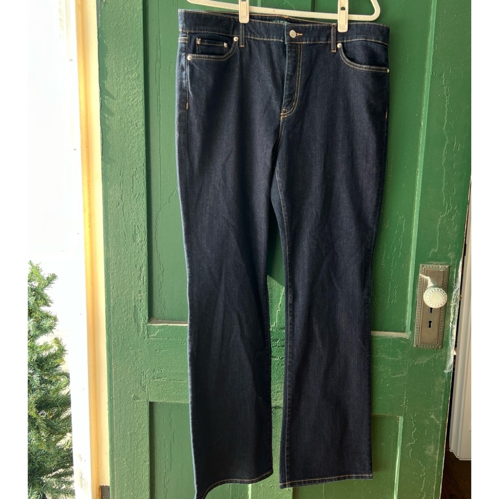 Lauren By Ralph Lauren Denim Blue Jeans - EUC - Size 16 - Dark Wash